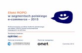 Raport badanie panelowe e-commerce ROPO Polska 2015 - opiniac.com