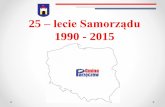 25-lecie Samorządu 1990-2015