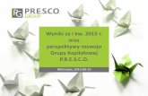 Presco Group SA Wyniki za i_kwartaĺ-_2015
