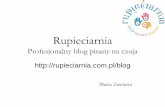 Rupieciarnia - Profesjonalny blog pisany na czuja