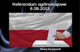 Prezentacja z dyskusji o referendum w Radomiu 20.06.2015
