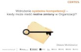 System kompetencji - Sława Mickiewicz - Certes