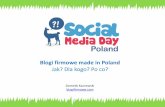 Blogi firmowe made in Poland 2011