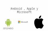 Android , apple y microsoft
