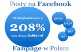 Facebook optymalizacja postów na polskim profilu marki.