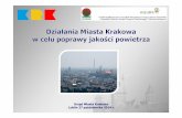 M Stępińska - Działania miasta Krakowa w celu poprawy jakości powietrza