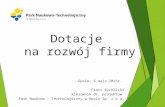 Dotacje na rozwój firmy - Piotr Rychlicki/ Park Naukowo - Technologiczny Sp. z o.o.
