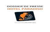 HOTEL PARADISO - Dossier de presse