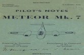 Pilot's Notes Meteor MK.7