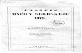 časopis maćicy serbskeje 1879