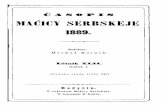 časopis maćicy serbskeje 1889