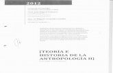 Teoria e Historia de La Antropologia II P00 - 2012