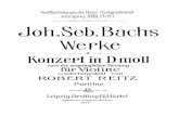 Bach,J.S., Violin Concerto, BWV 1052r, Rietz, 1.Allegro