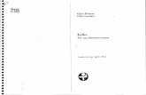 Deleuze, Gilles y Felix Guattari - Kafka. Por Una Literatura Menor (1975)