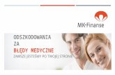 MK-Finanse - pomoc w uzyskiwaniu odszkodowań za błędy medyczne