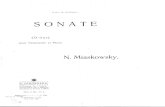 Miaskowsky Cello Sonata N1