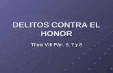 Deli to s Contra El Honor
