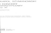 Szymanowski Violin Concerto No 1