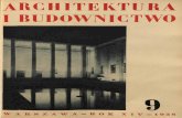 Architektura i Budownictwo, nr 9 1938