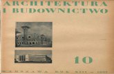 Architektura i Budownictwo, nr 10 1937
