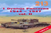 (Wydawnictwo Militaria No.213) 1 Dywizja Pancerna 1944-1947, Vol. II