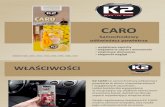 K2 CARO: samochodowy odświeżacz powietrza  w formie lekkiej i delikatnie dozującej zapach buteleczki