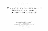 Dariusz Sieczkowski - Podstawowy słownik frazeologiczny słowacko-polski
