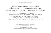 Dariusz Sieczkowski - Słowacko-polski słownik tematyczny