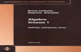 Algebra Liniowa 1 - Definicje, Twierdzenia, Wzory - Jurlewicz, Skoczylas