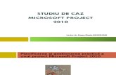 1_Studiu de Caz Microsoft Project 2010