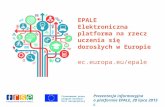 Prezentacja platformy EPALE