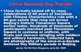 Podróże Chiny - narodowy dzień parady wojskowej 2009