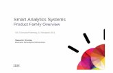 Smart Analytics Systems Product Family Overview