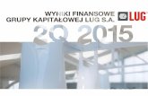 Wyniki finansowe Grupy Kapitałowej LUG S.A. za 2Q'2015