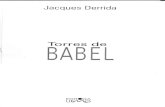 DERRIDA, J. Torres de Babel