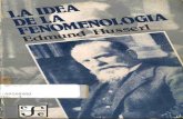 Husserl Edmund - La Idea de La Fenomenologia