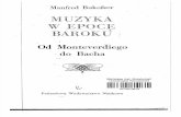 Bukofzer M. - Muzyka w Epoce Baroku. Od Monteverdiego Do Bacha