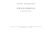 Tinsley Nina - Testament
