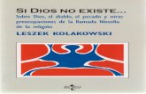 Leszek Kolakowski Si Dios No Existe