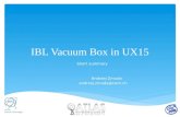 IBL Vacuum Box in UX15 Short summary Andrzej Zmuda andrzej.zmuda@cern.ch.