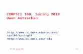 CPS 100, Spring 2010 1.1 COMPSCI 100, Spring 2010 Owen Astrachan  ola.