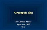 Urosepsis alta Dr. German Albino Agosto de 2003. CIU.