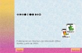 Excel y la web Publicación en Internet con Microsoft Office Sevilla, junio de 2004 SalirIniciar.