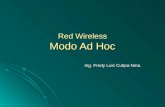 Red Wireless Modo Ad Hoc Ing. Fredy Luis Cutipa Nina.