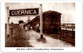 26.04.1937 bombardeo Guernica PICASSO pinta GUERNICA el 04.06.1937.