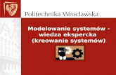 Modelowanie systemów - wiedza ekspercka  (kreowanie systemów)
