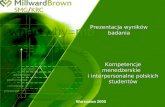 Kompetencje menedżerskie   i interpersonalne polskich studentów