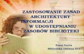 Anna Gryta  Biblioteka Główna ZUT