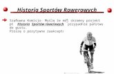 Historia Sportów Rowerowych