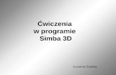 Ćwiczenia  w programie  Simba 3D